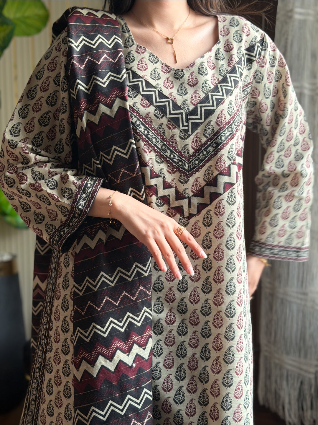 Khaddar Printed 3pc