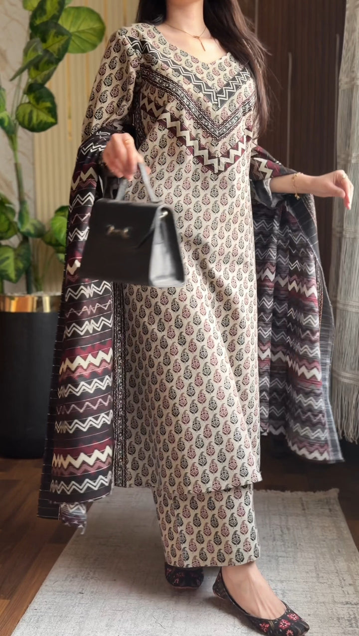 Khaddar Printed 3pc