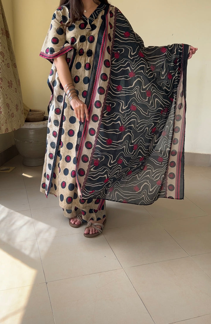 Printed Kaftan 3pc