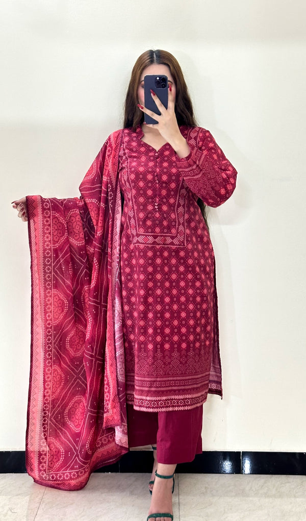 Summer Printed Lawn 3p - Vol-3