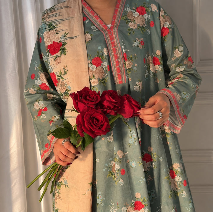 Printed Kaftan 3pc