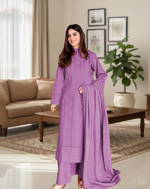 Winter Solid 3pc - Lacework