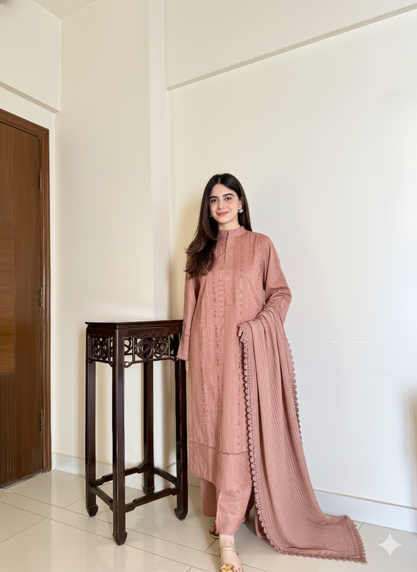 Winter Solid 3pc - Lacework