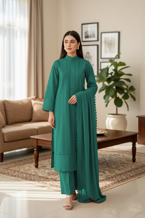 Winter Solid 3pc - Lacework