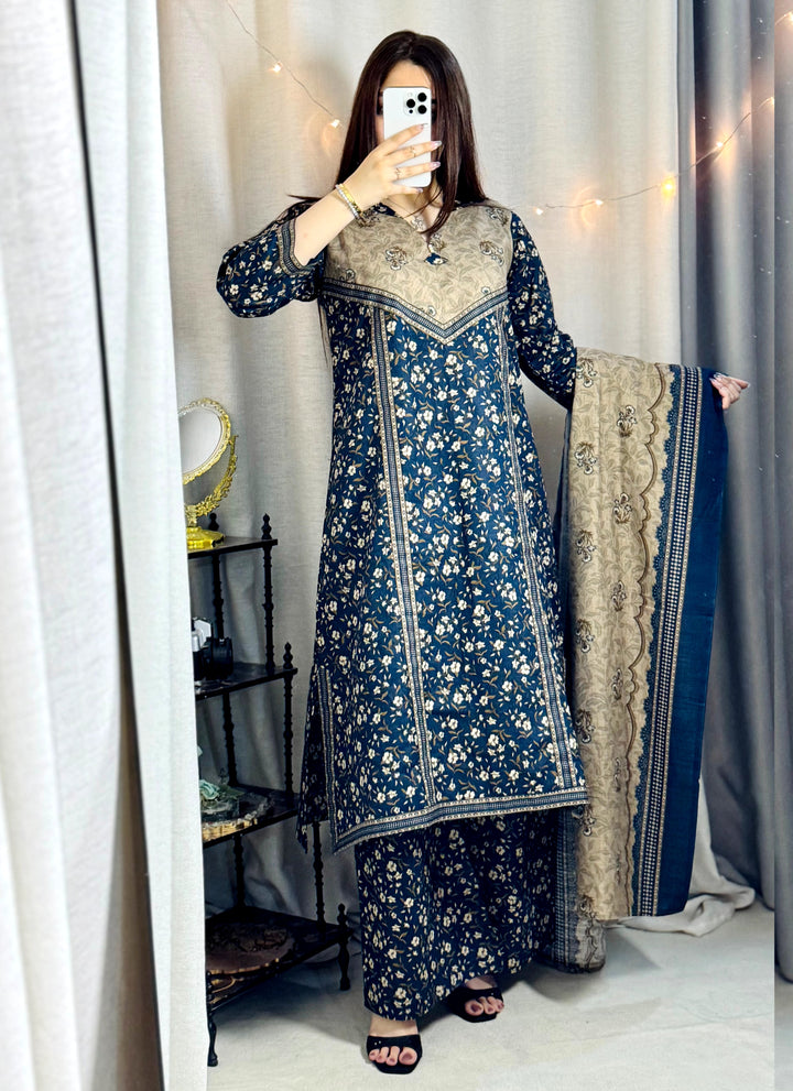 Khaddar Printed 3pc