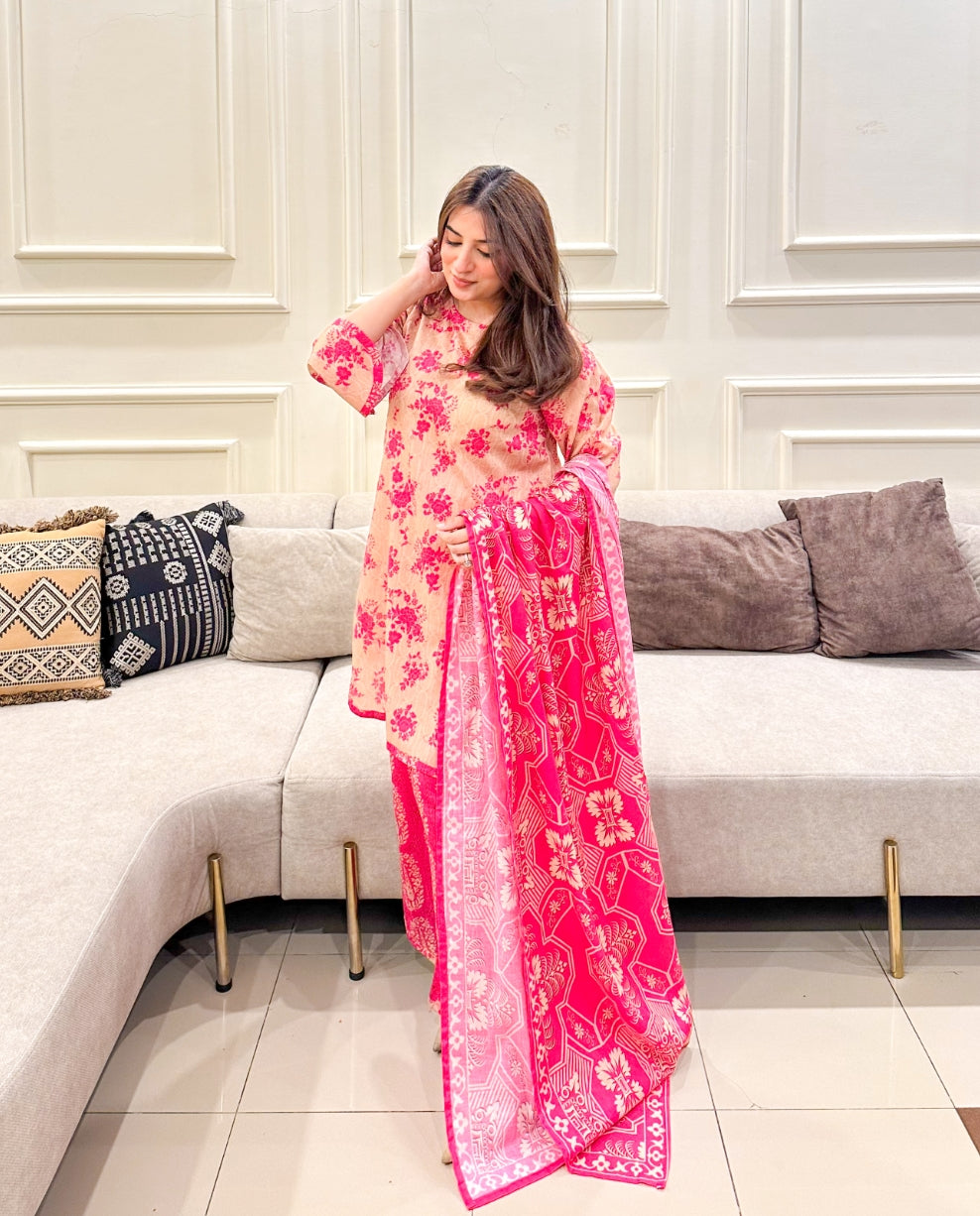 Summer Printed Lawn 3pc