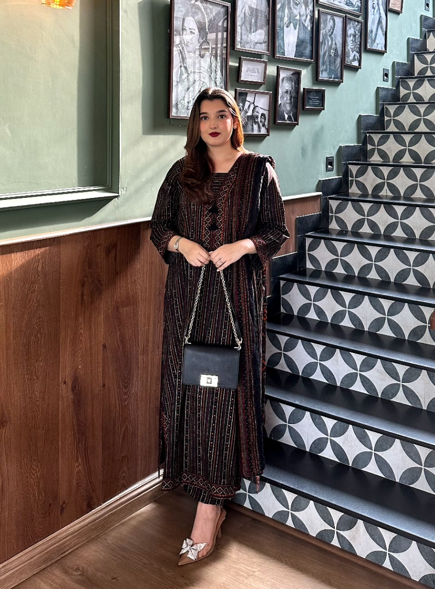 Printed Kaftan 3pc
