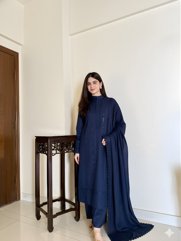 Winter Solid 3pc - Lacework