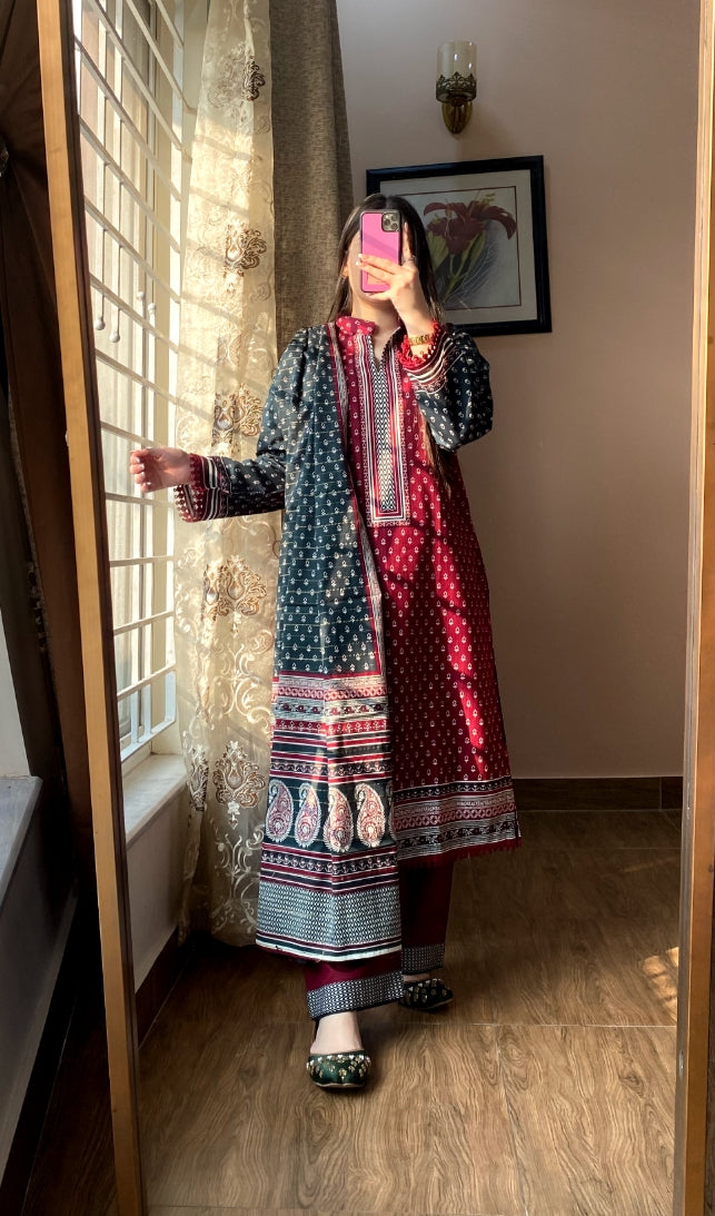 Summer Printed Lawn 3pc