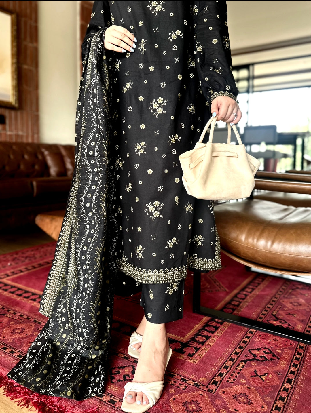 Printed Kaftan 3pc