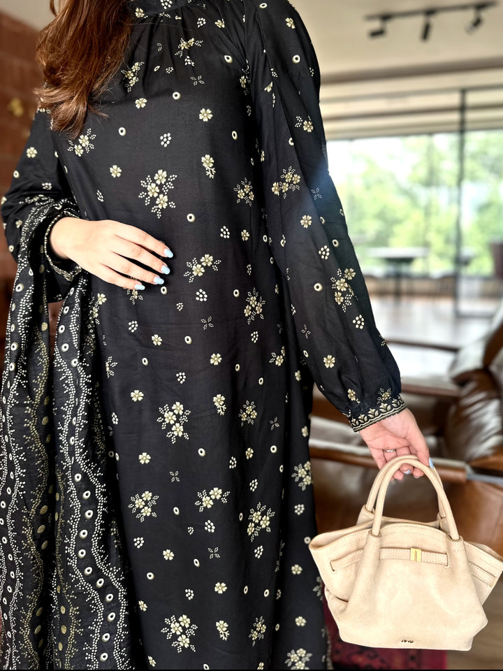Printed Kaftan 3pc