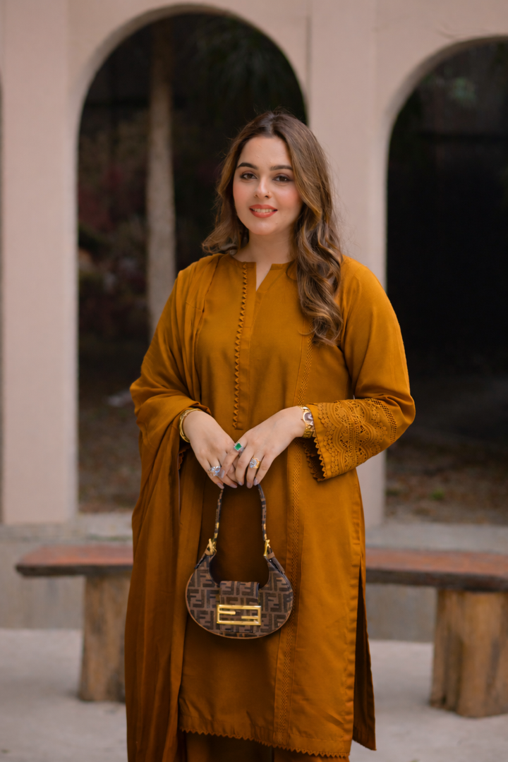 Winter Solid 3pc - Mustard