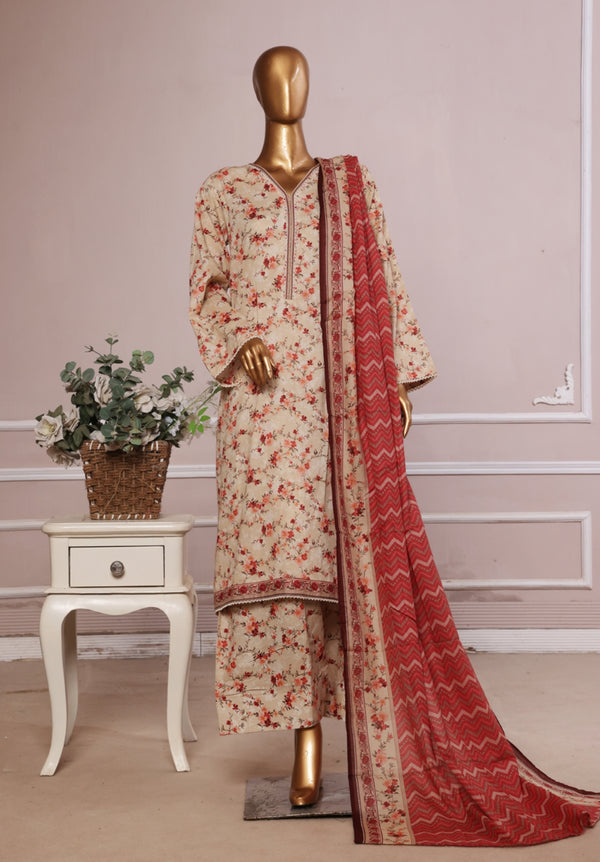 Summer Printed Lawn 3p - Vol-3