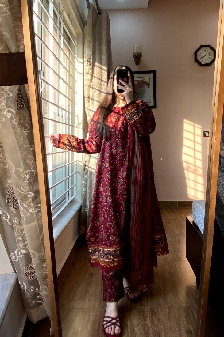 Linen Printed 3pc