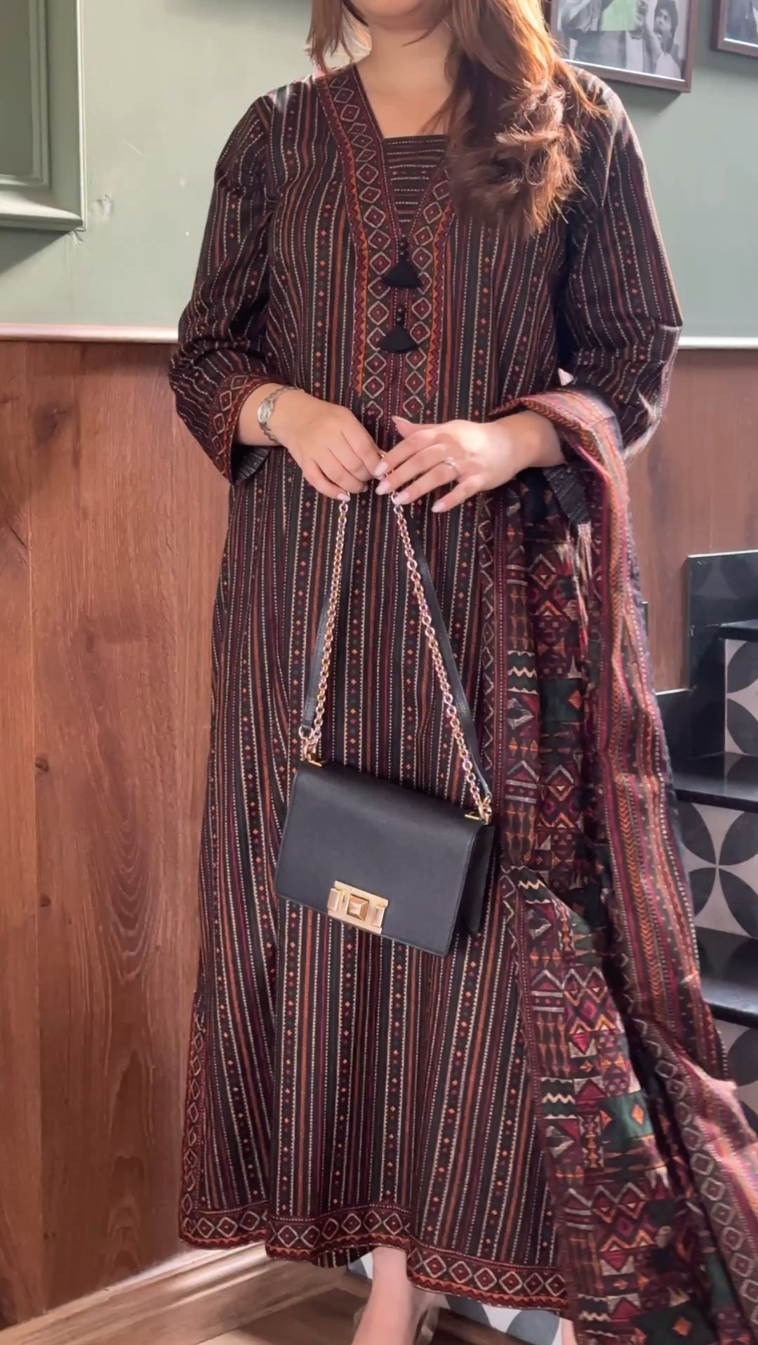 Printed Kaftan 3pc