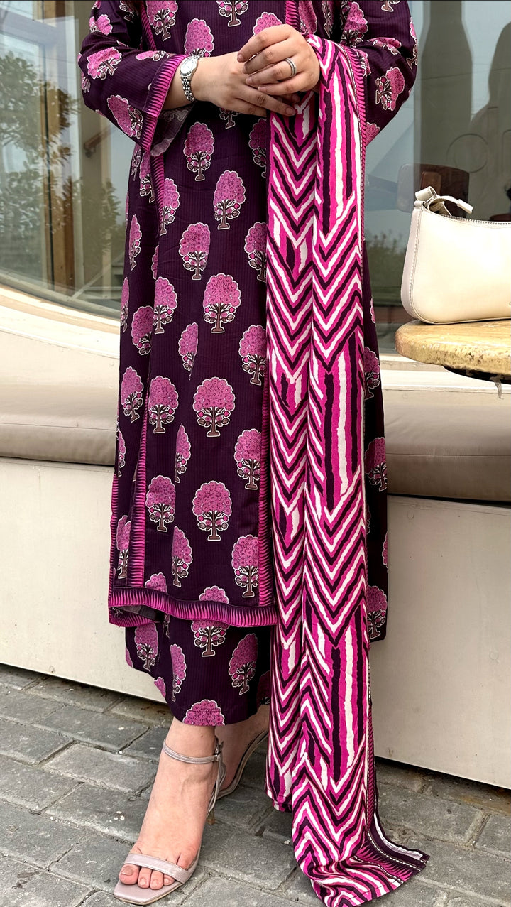 Linen Printed 3pc