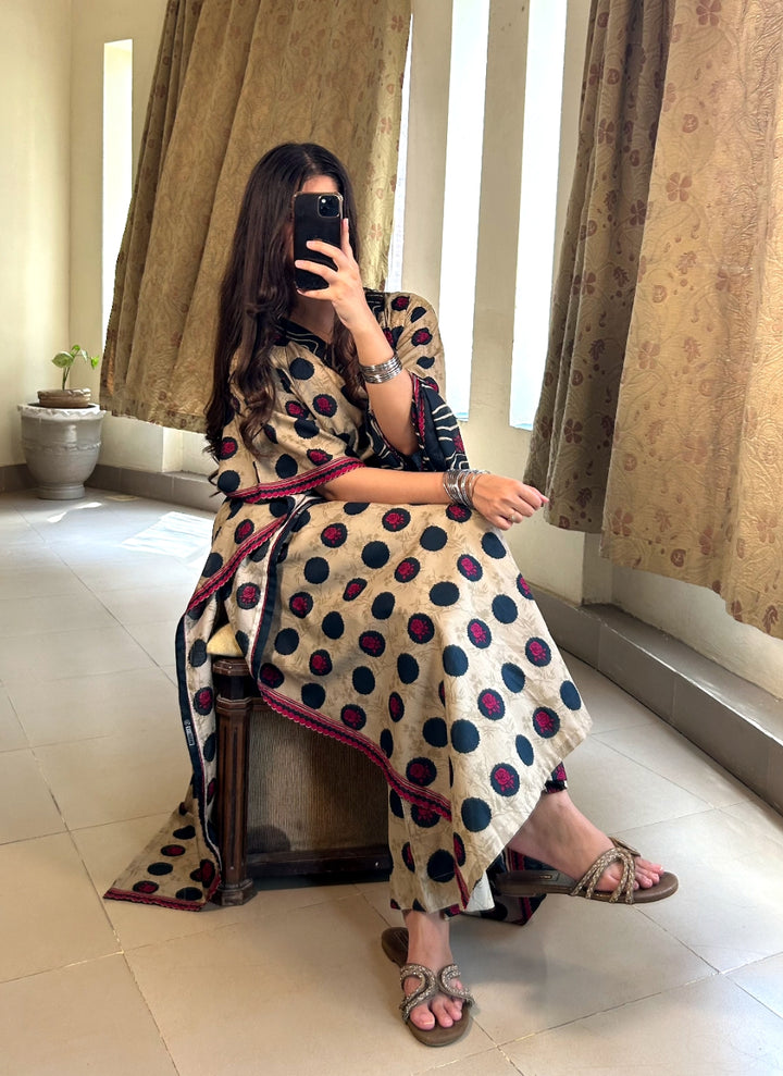 Printed Kaftan 3pc