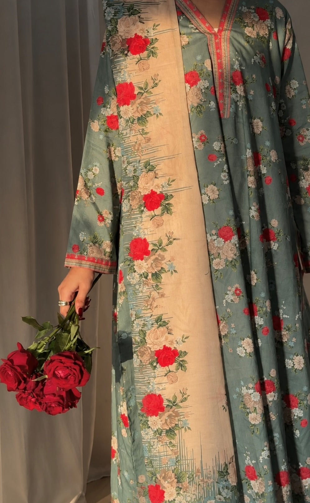 Printed Kaftan 3pc
