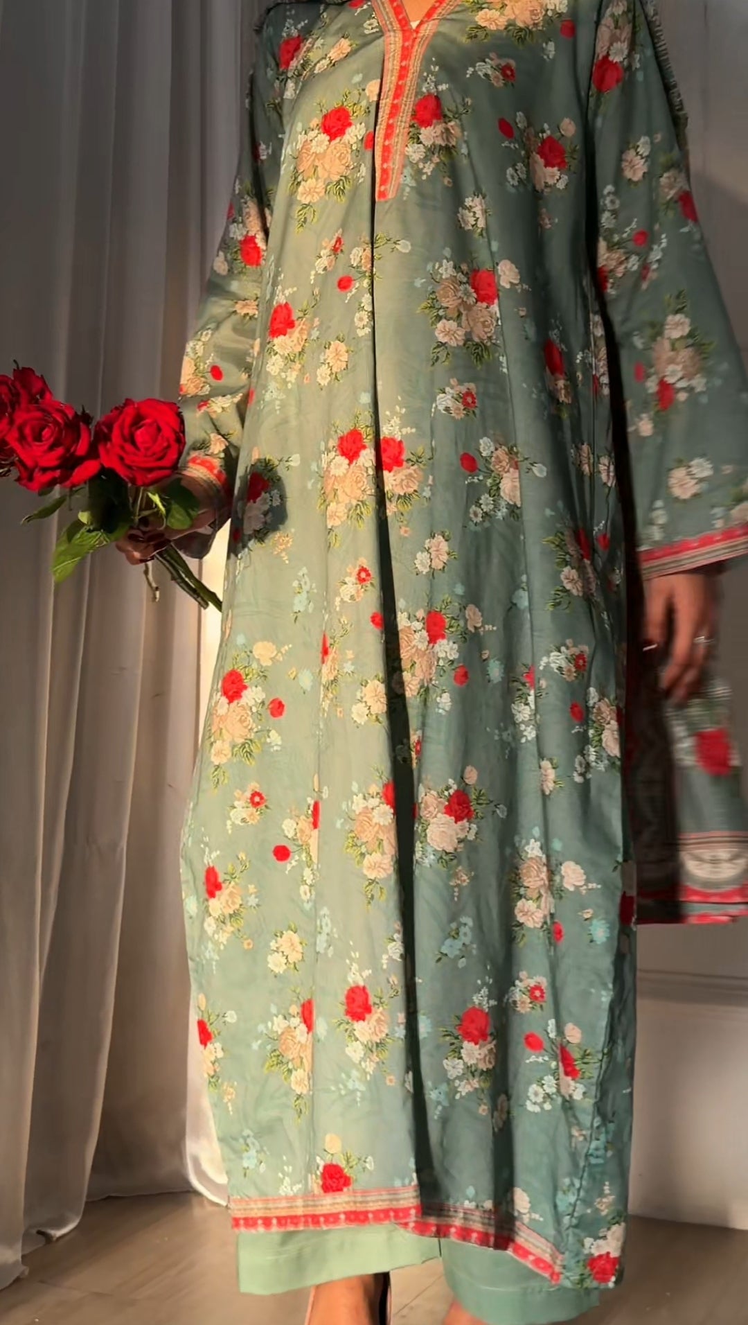Printed Kaftan 3pc