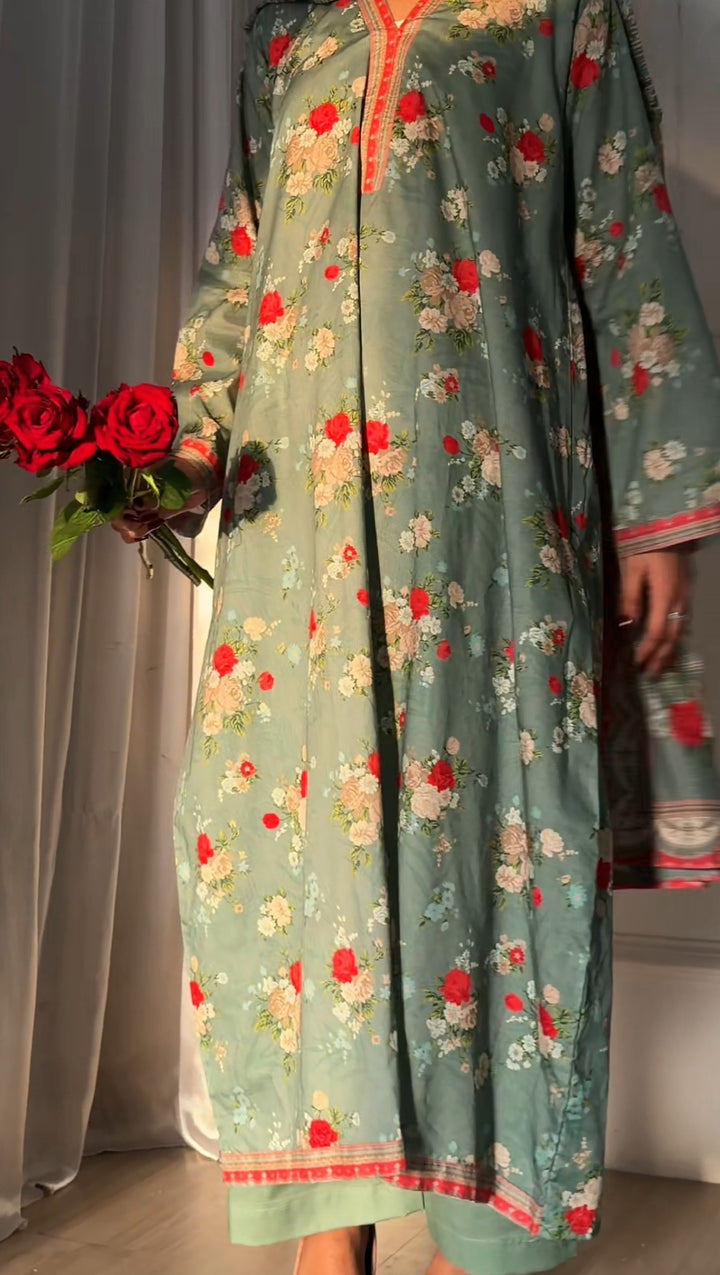 Printed Kaftan 3pc