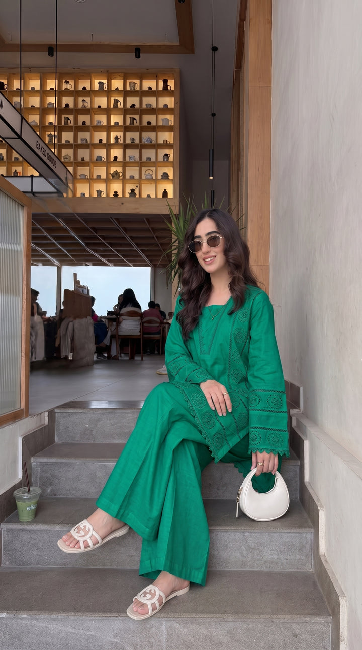 Teal Embroidered Co-ords