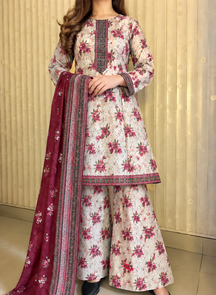 Khaddar Printed 3pc