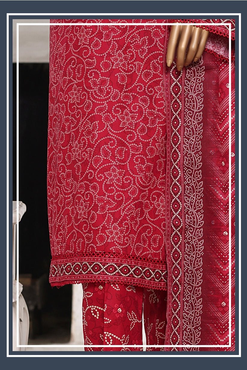 Summer Printed Lawn 3pc - Bin Saeed Bin Saeed