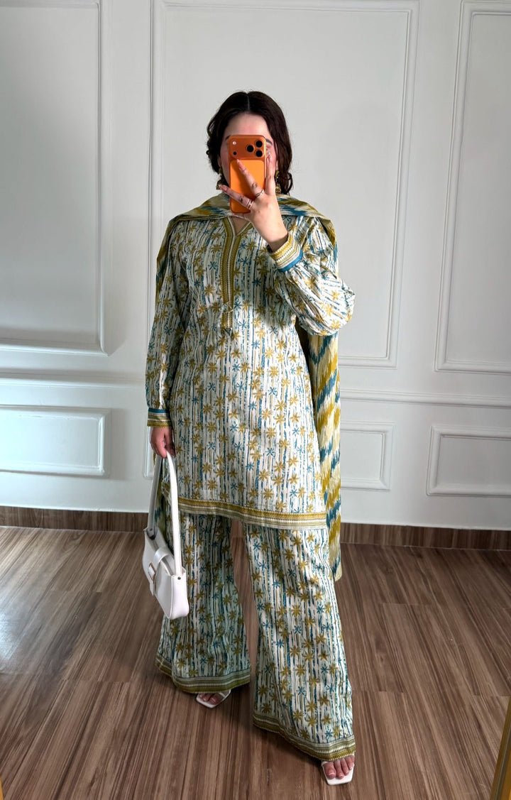 Summer Printed Lawn 3pc - Bin Saeed Bin Saeed