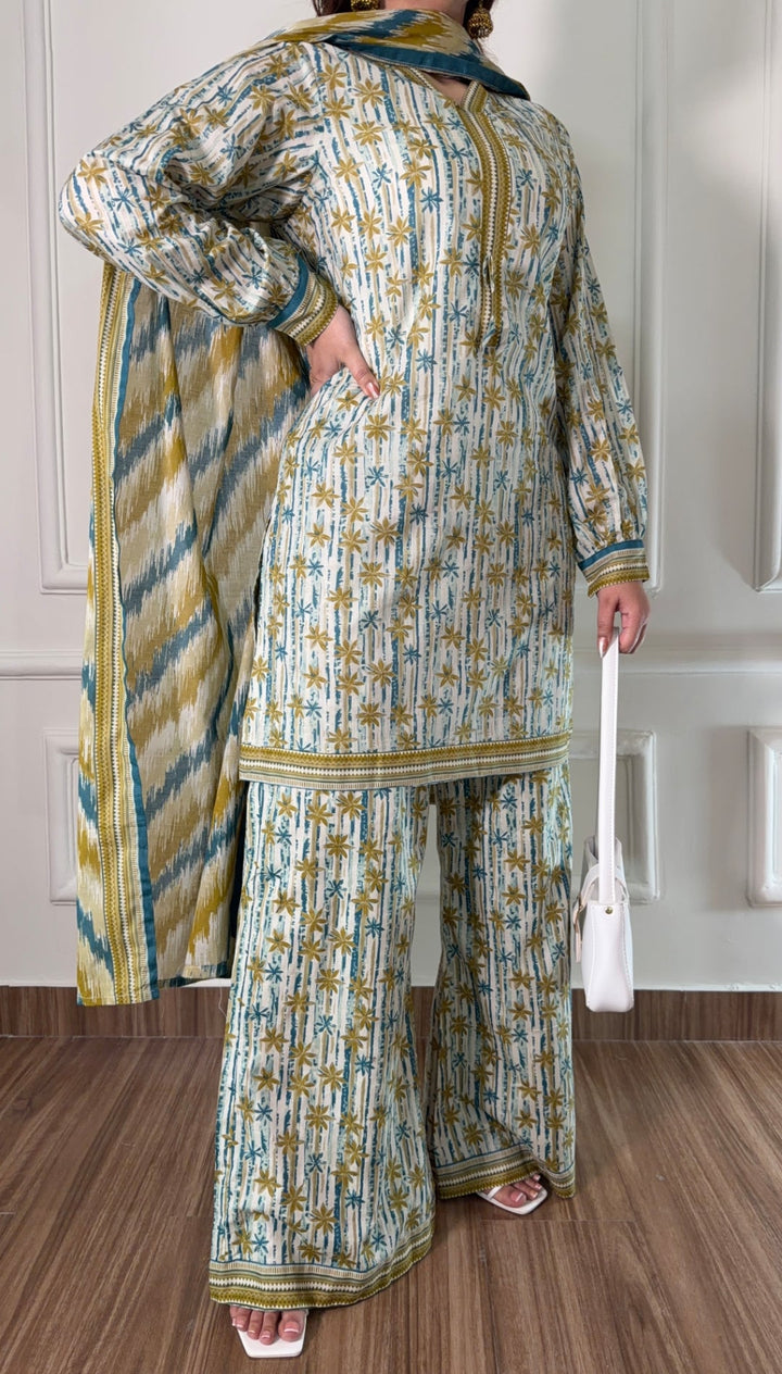 Summer Printed Lawn 3pc - Bin Saeed Bin Saeed