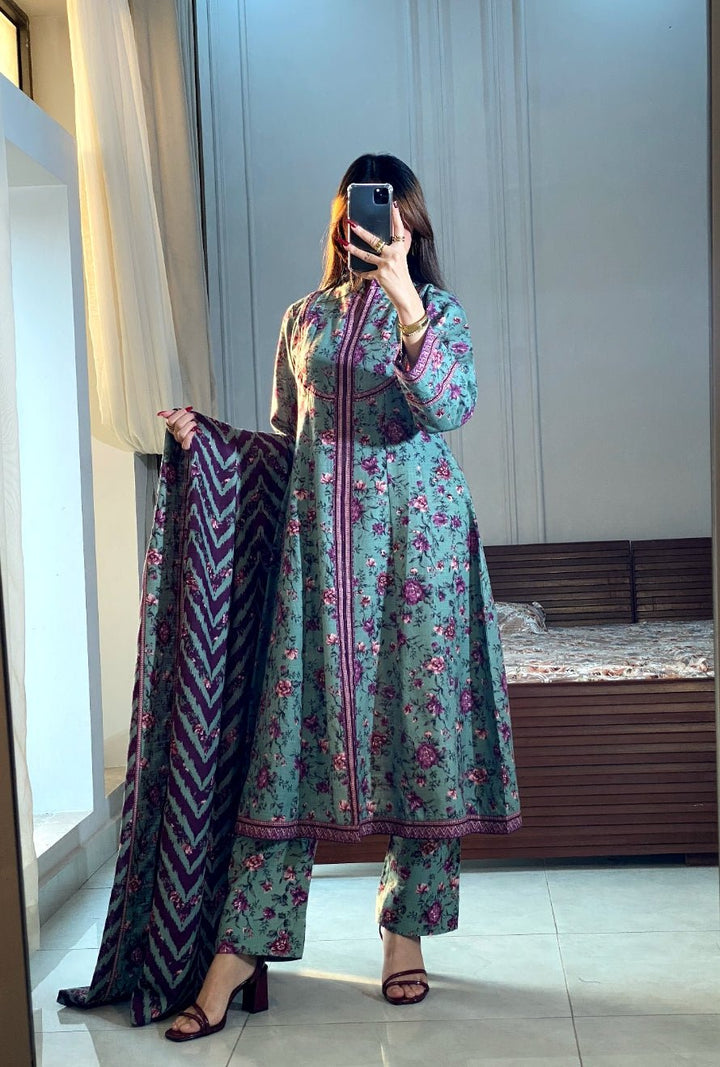 Summer Printed Lawn 3pc - Bin Saeed Bin Saeed