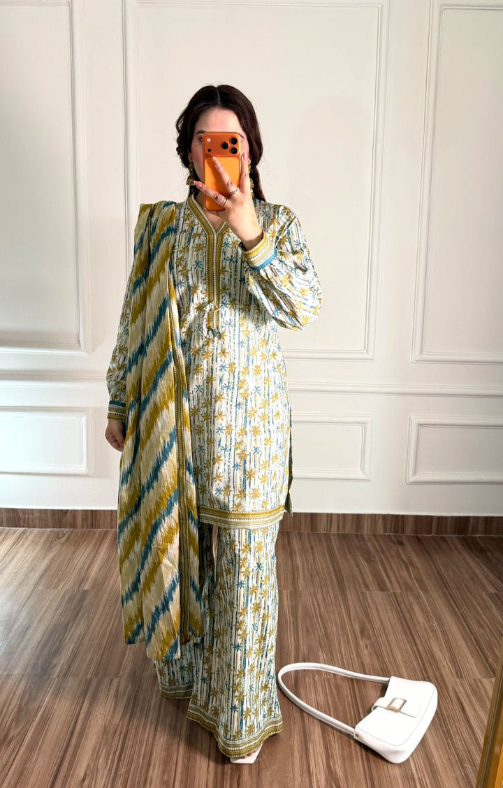 Summer Printed Lawn 3pc - Bin Saeed Bin Saeed
