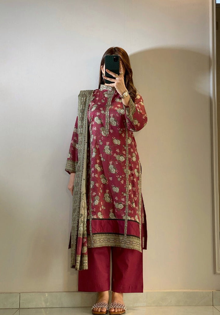 Summer Printed Lawn 3pc - Bin Saeed Bin Saeed