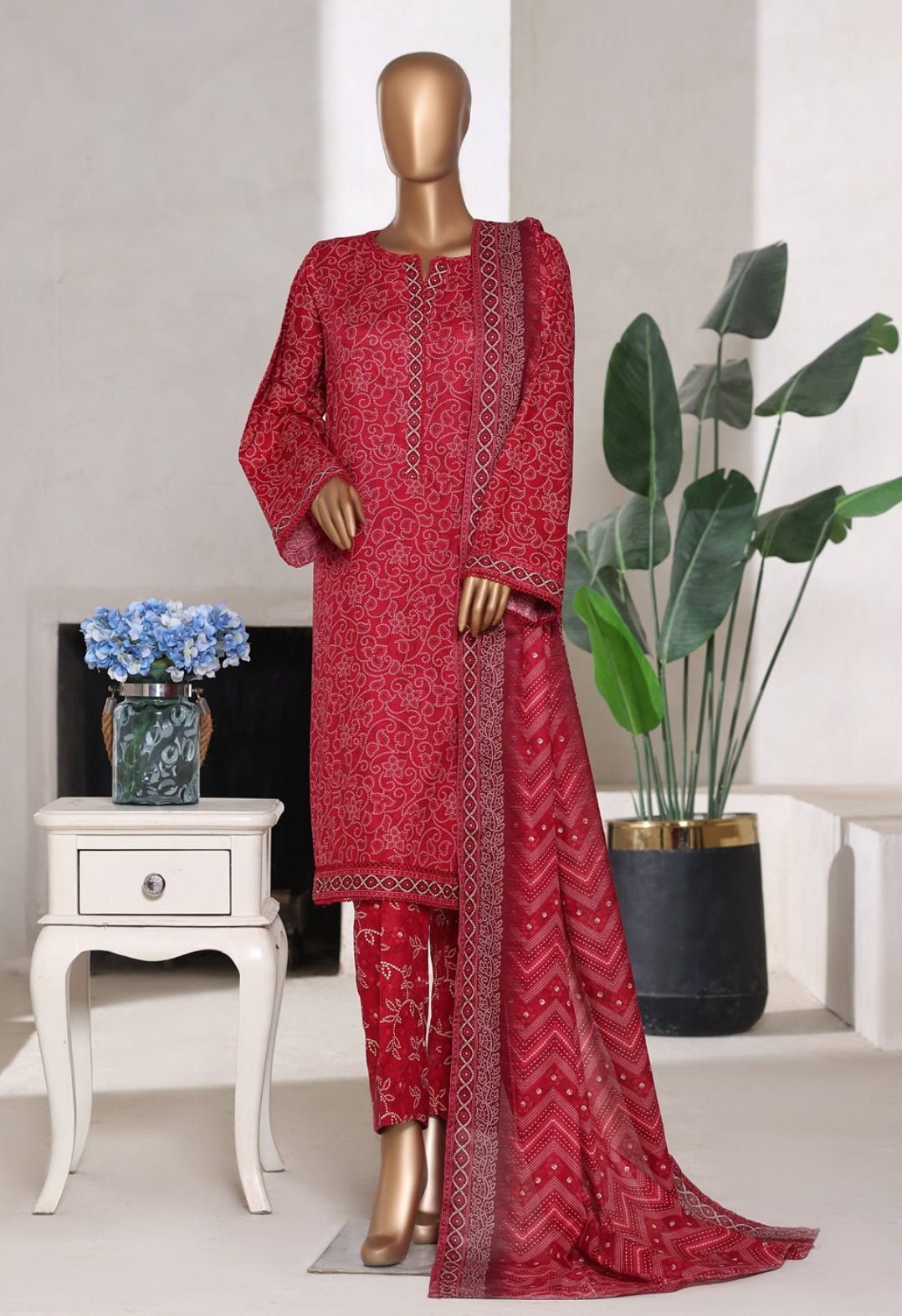 Summer Printed Lawn 3pc - Bin Saeed Bin Saeed