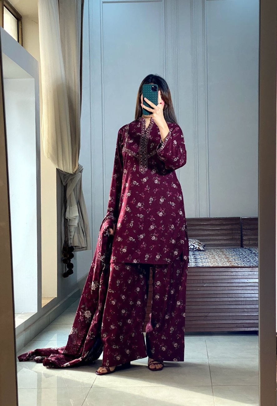 Summer Printed Lawn 3pc - Bin Saeed Bin Saeed