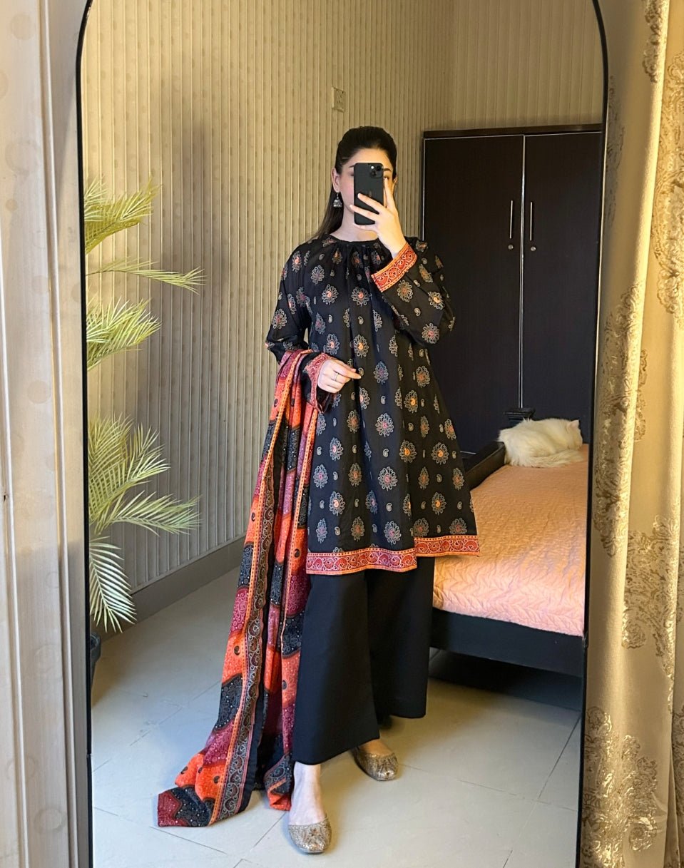 Summer Printed Lawn 3pc - Bin Saeed Bin Saeed