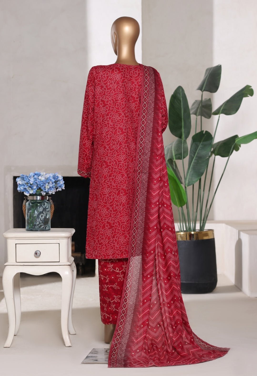 Summer Printed Lawn 3pc - Bin Saeed Bin Saeed
