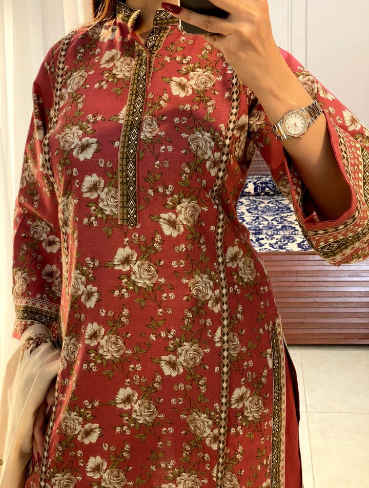 Summer Printed Lawn 3pc - Bin Saeed Bin Saeed